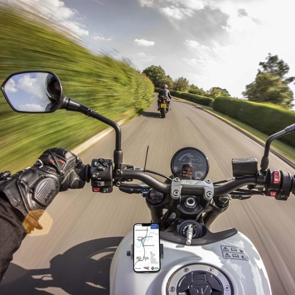 Magnetic Motorcycle Phone Mount Holder,Strong Magnetic Attracts Tank,Non-Slip & Anti-Scratch, Fits Most Phones,One Adhesive Metal Plate Attached - Image 2